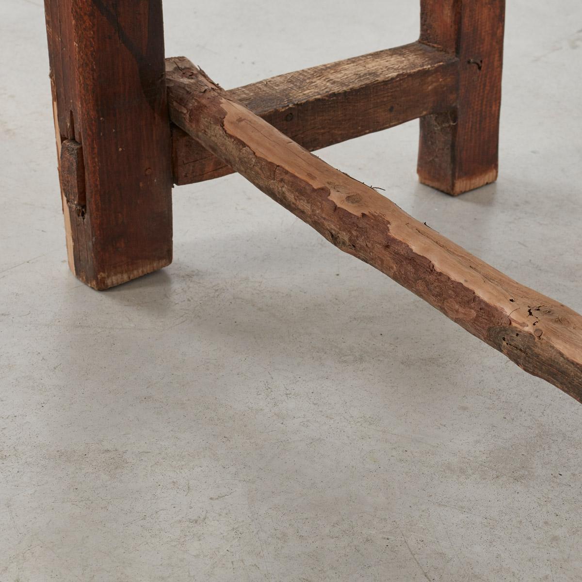 19th Century Wooden Bench, Pyrenees, France, 1800s 2