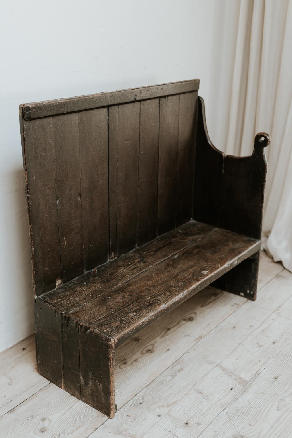 19th Century Wooden Bench, Wales, United Kingdom 2