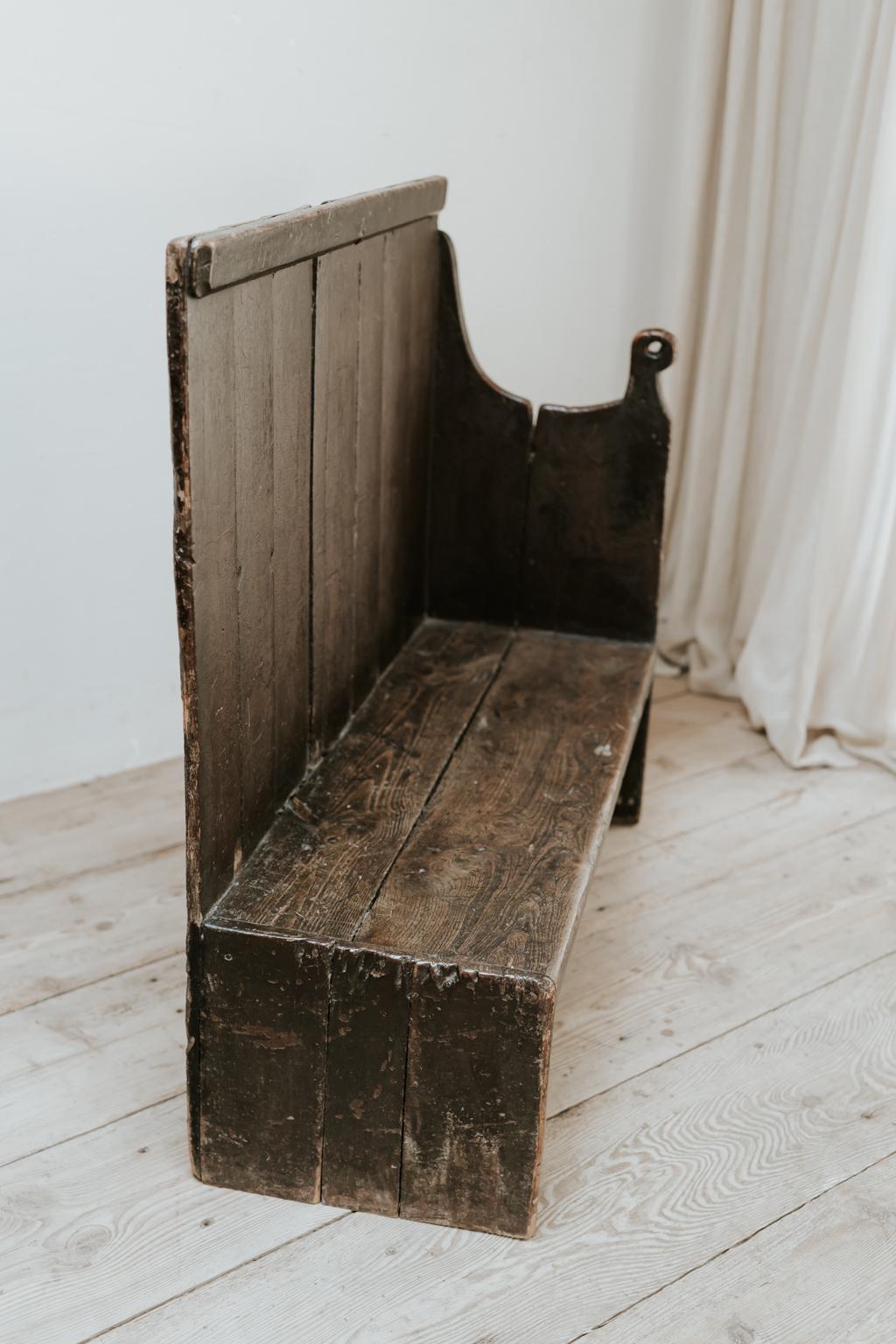 19th Century Wooden Bench, Wales, United Kingdom 4