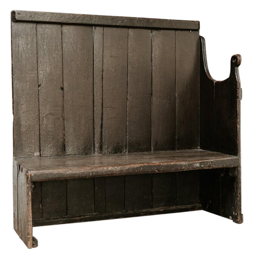 19th Century Wooden Bench, Wales, United Kingdom