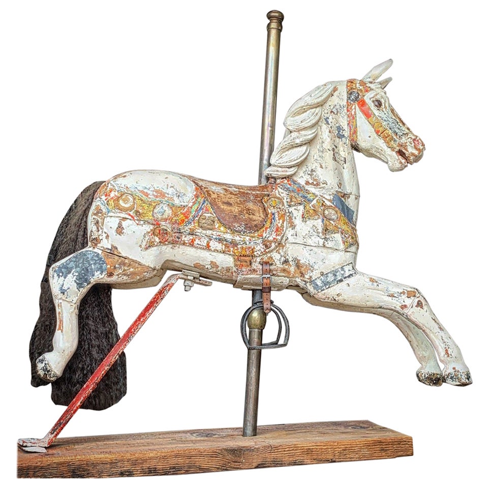 19th Century Wooden Carousel Horse