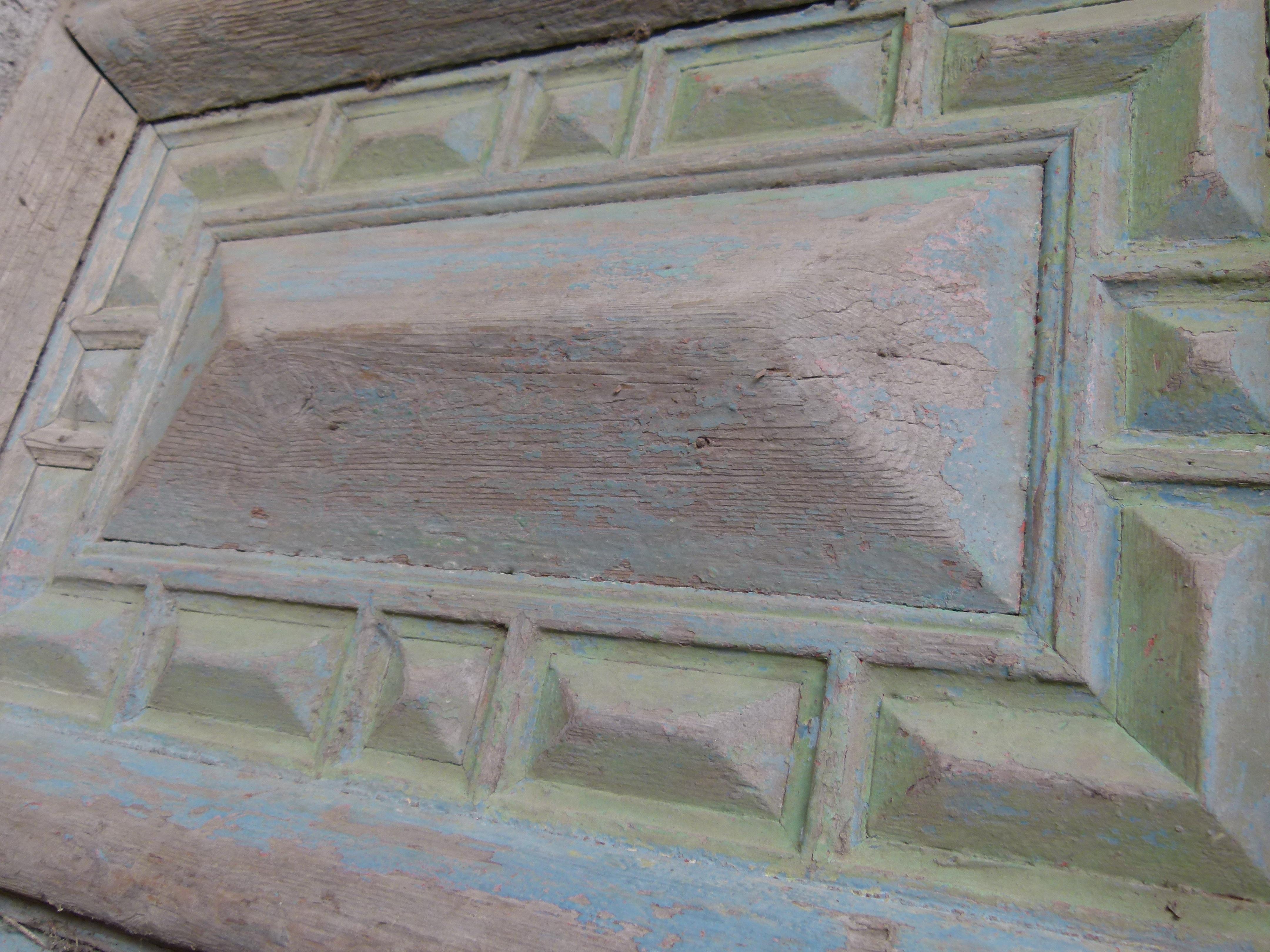 Porta d'ingresso doppia in legno in stile Art Nouveau del XIX secolo in vendita 1