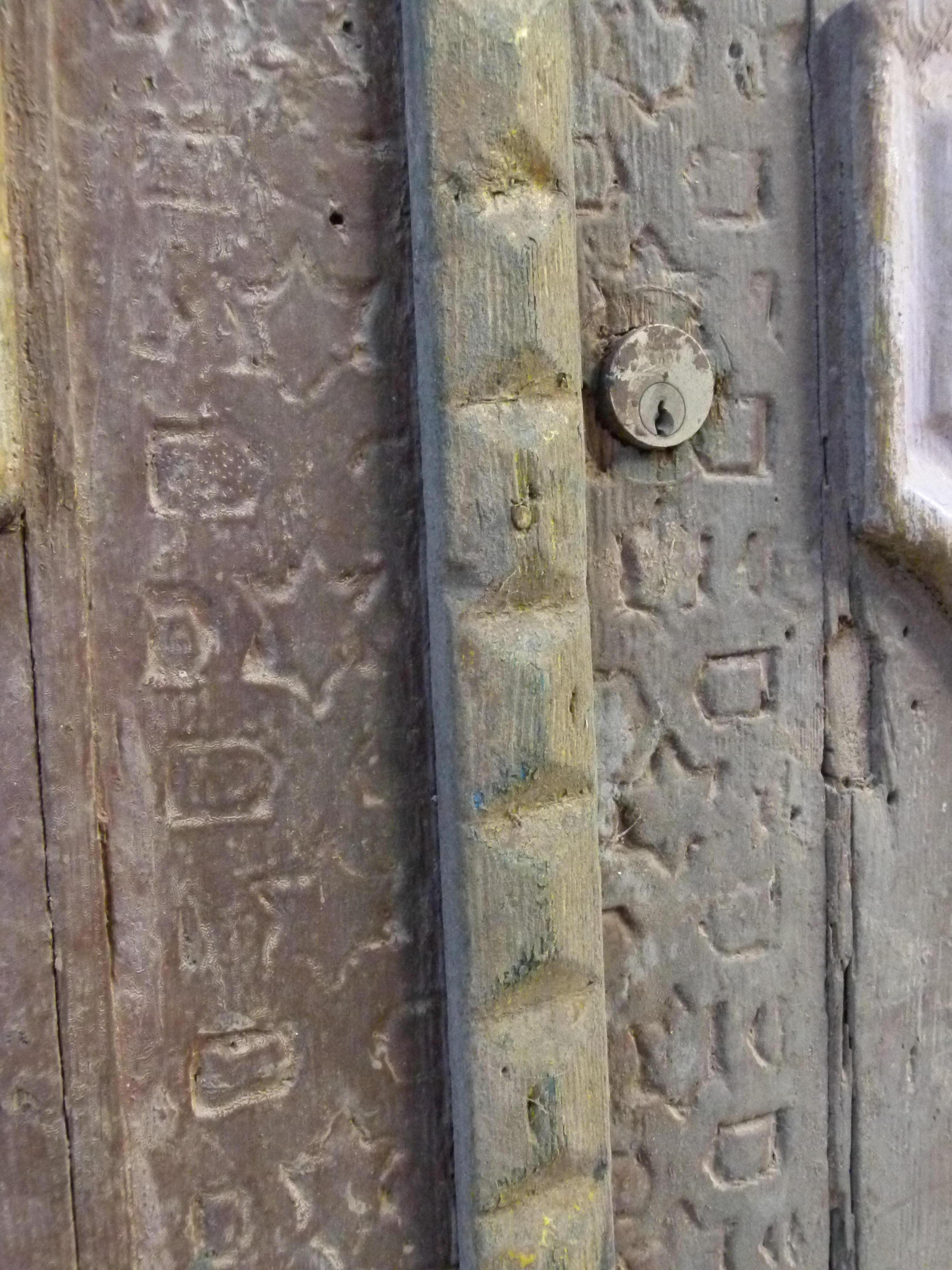 Porta d'ingresso doppia in legno in stile Art Nouveau in vendita 3