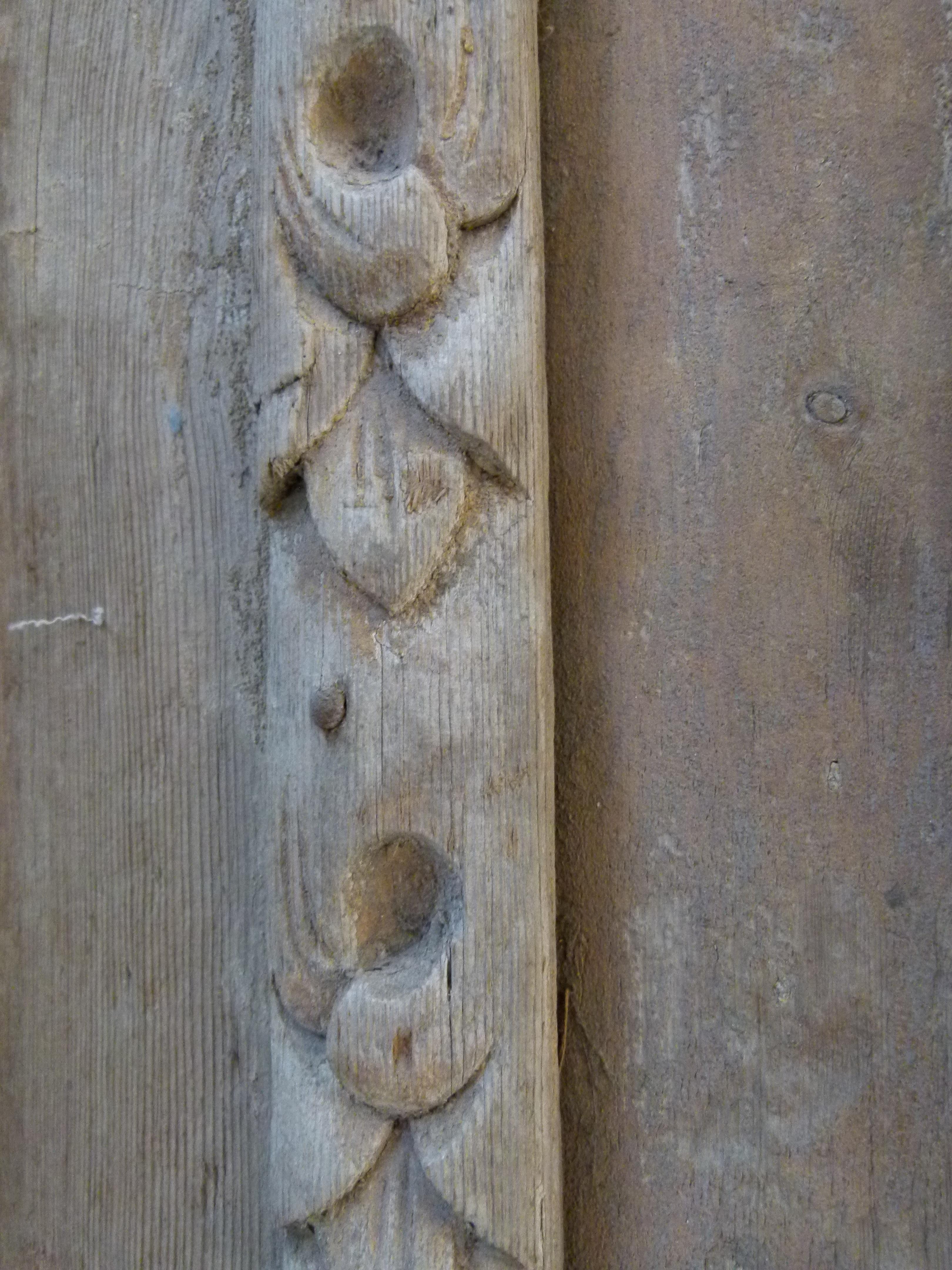 Holztür mit doppelter Front aus dem 19. Jahrhundert im Jugendstil im Angebot 2