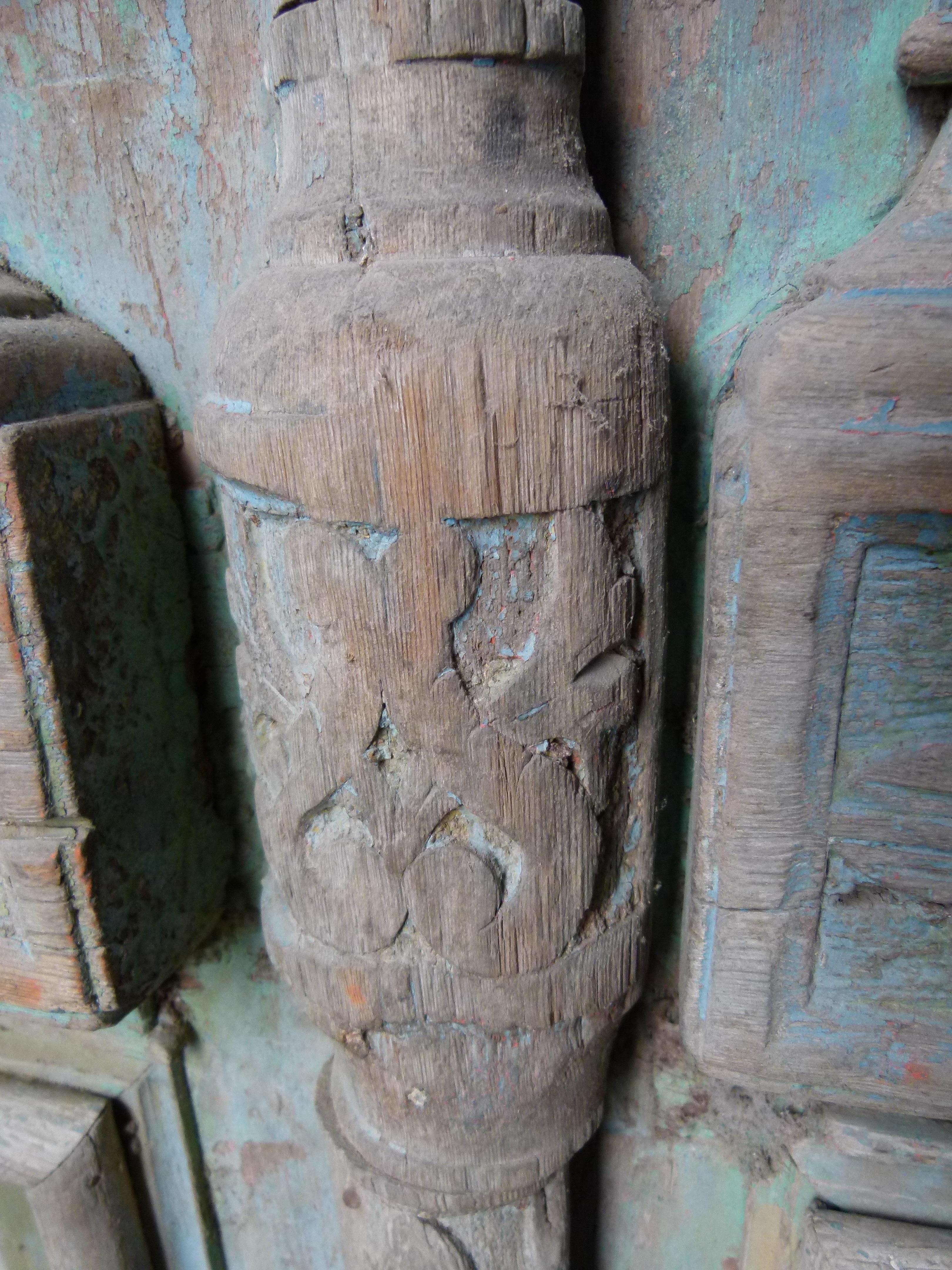 Porta d'ingresso doppia in legno in stile Art Nouveau del XIX secolo in vendita 4