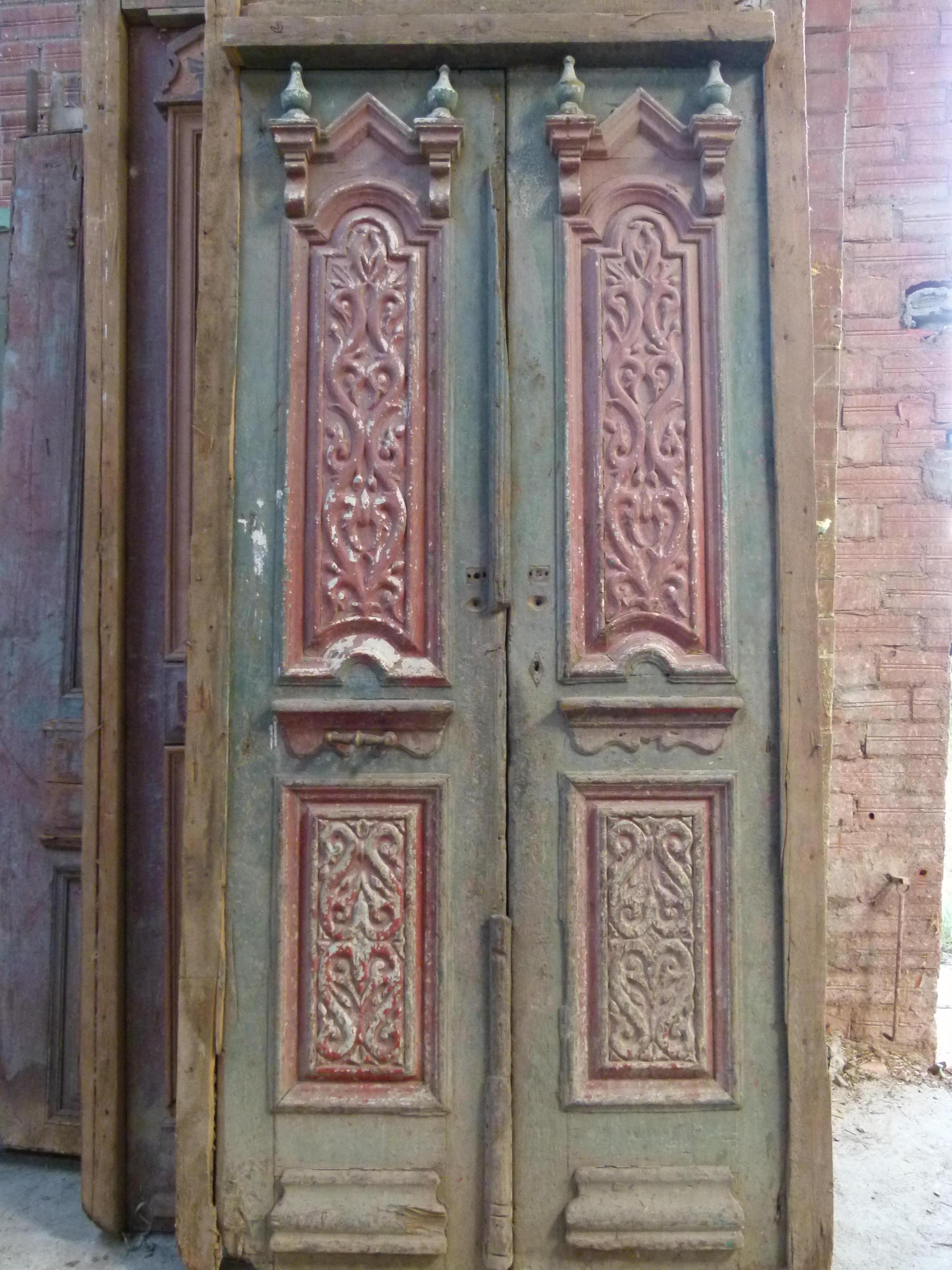 puertas de madera patinadas