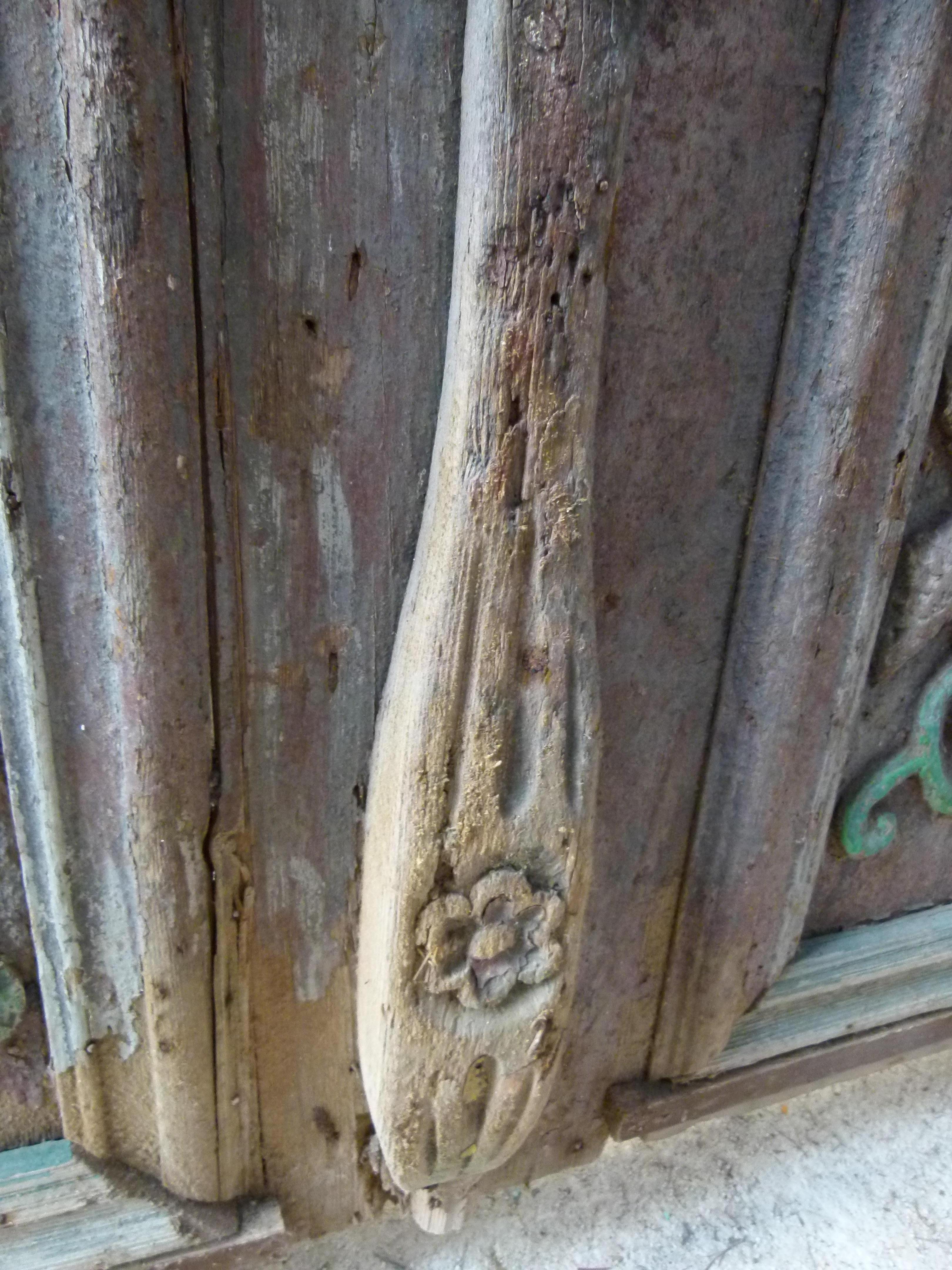 Holztür mit doppelter Front aus dem 19. Jahrhundert im Jugendstil, Spanien (Spanisch) im Angebot