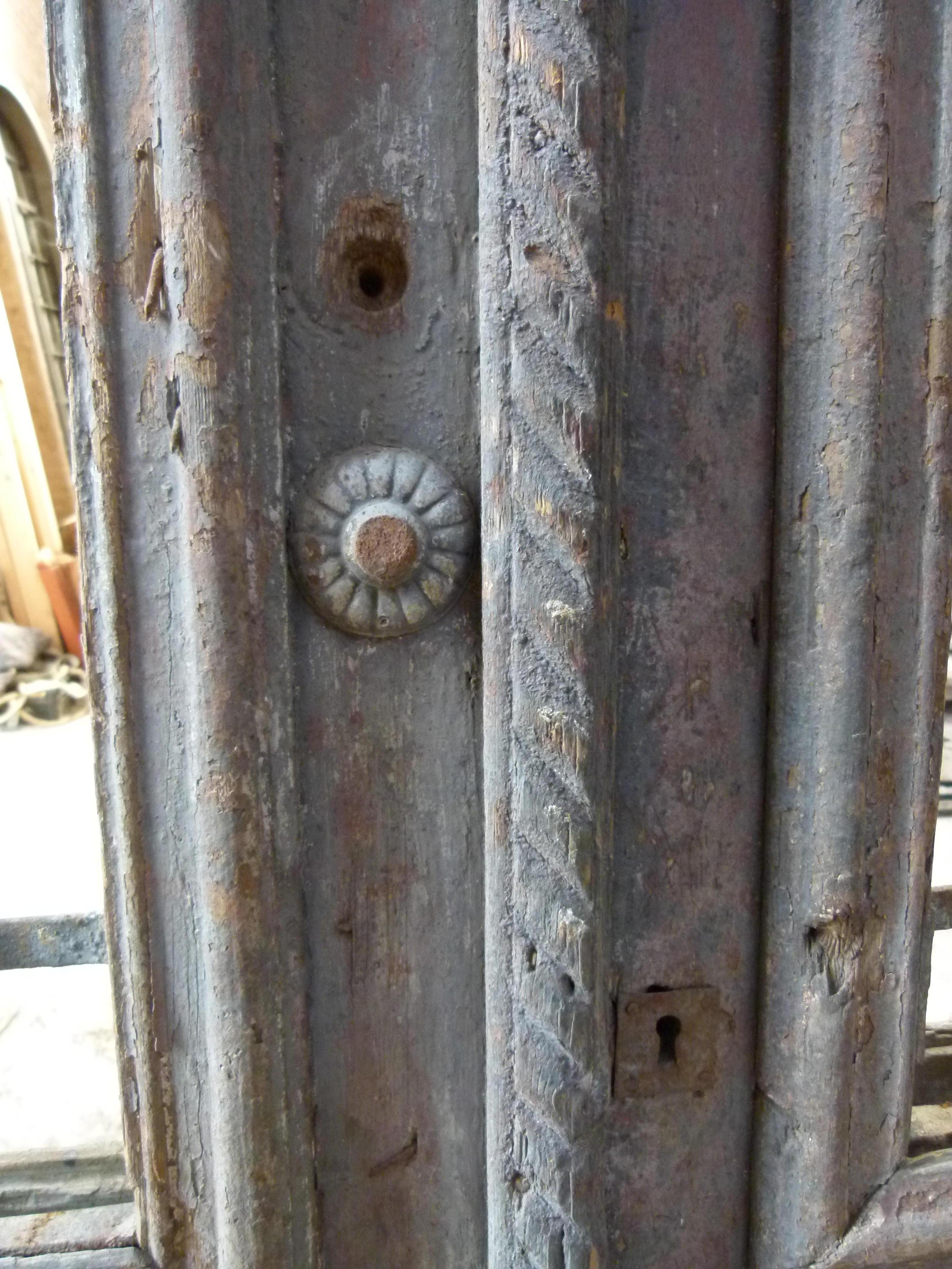 Porta d'ingresso doppia in legno in stile Art Nouveau del XIX secolo, Spagna in vendita 1