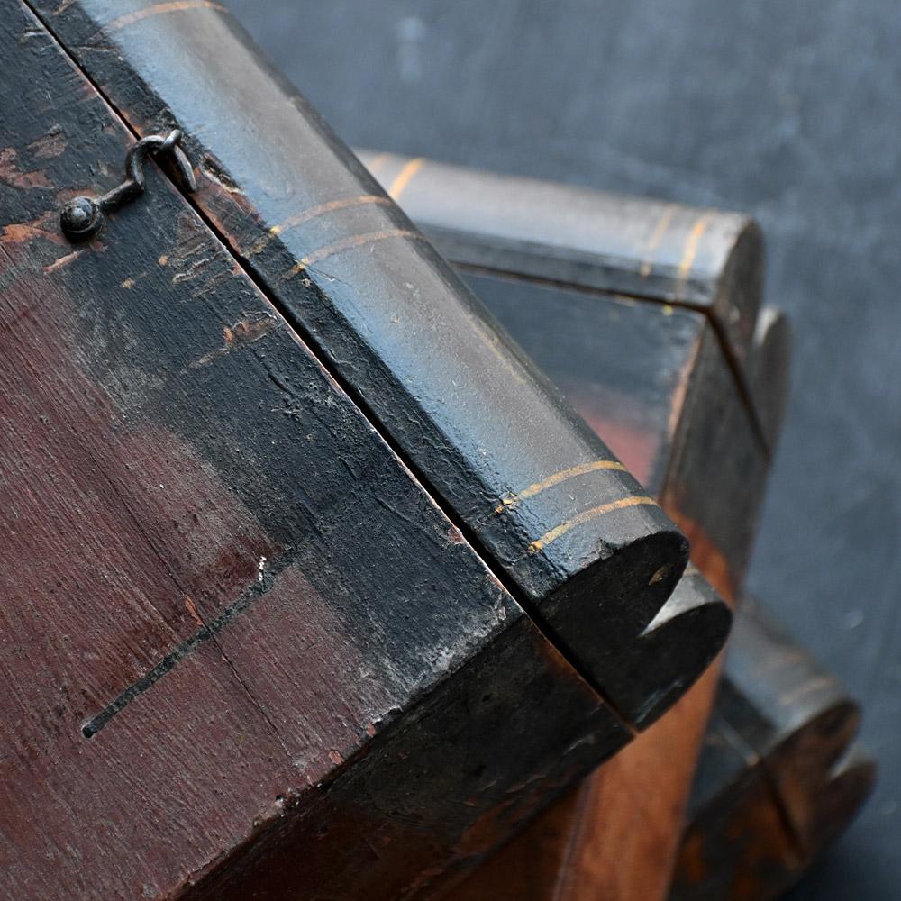 Victorian 19th Century Wooden Fake Book Boxes For Sale