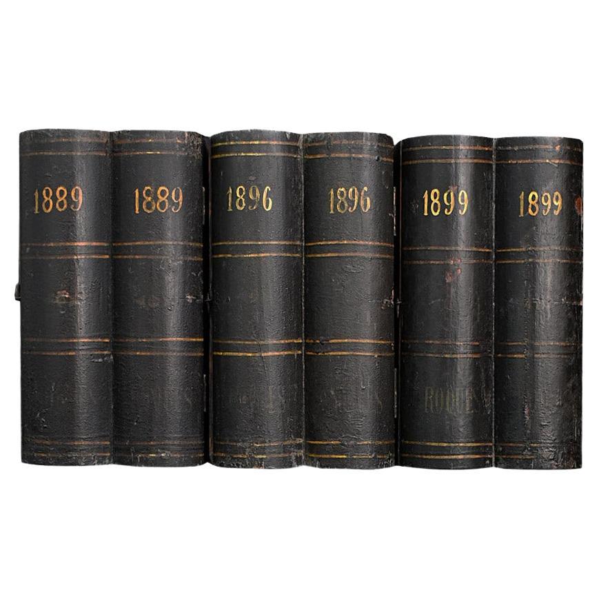 19th Century Wooden Fake Book Boxes For Sale