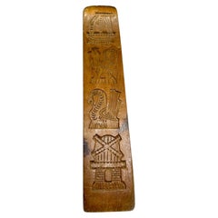 19th Century Wooden Gingerbread Cookie Speculaas Springerle Mold