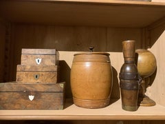 19th Century Wooden Grinder Vessel Treen