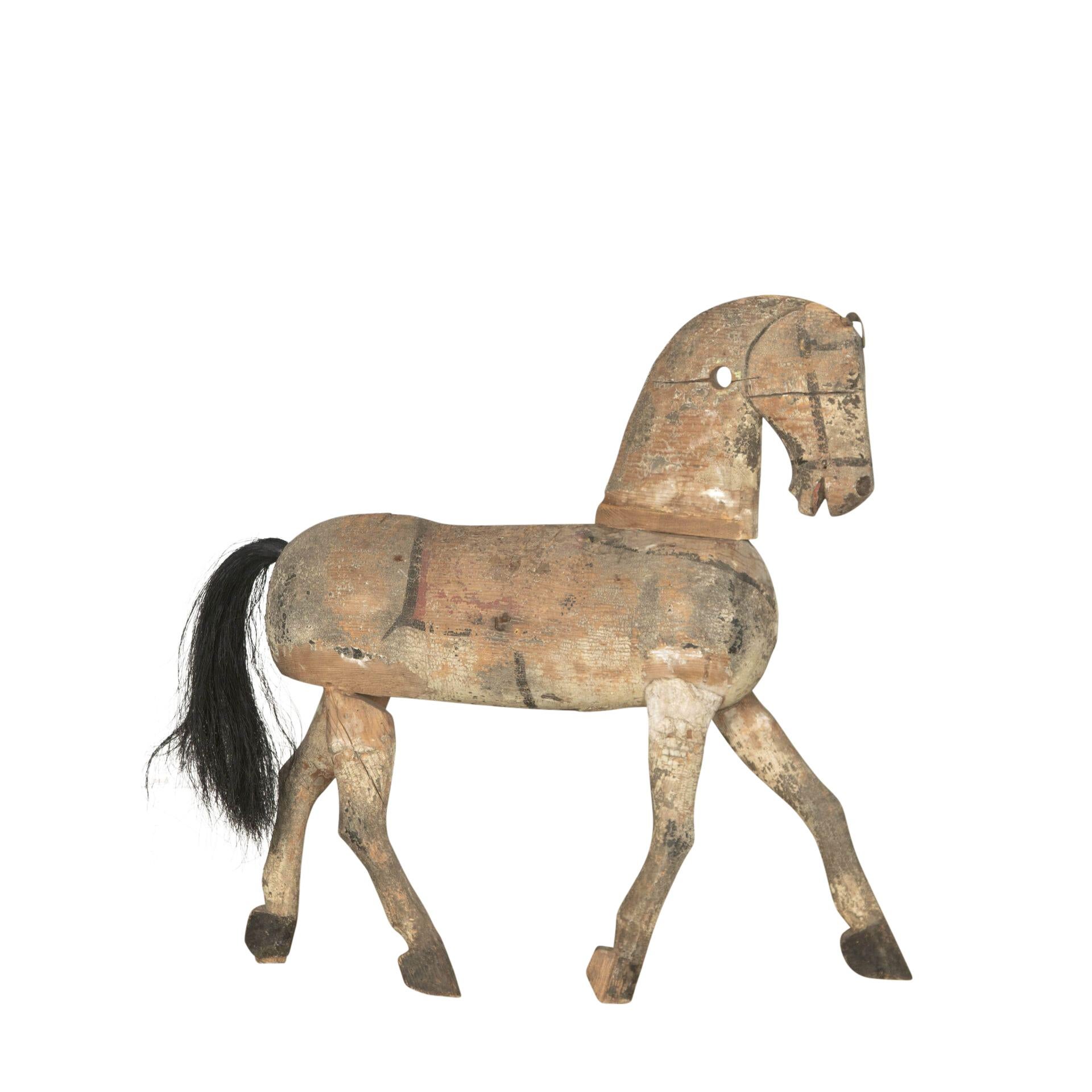 French 19th Century Wooden Horse For Sale