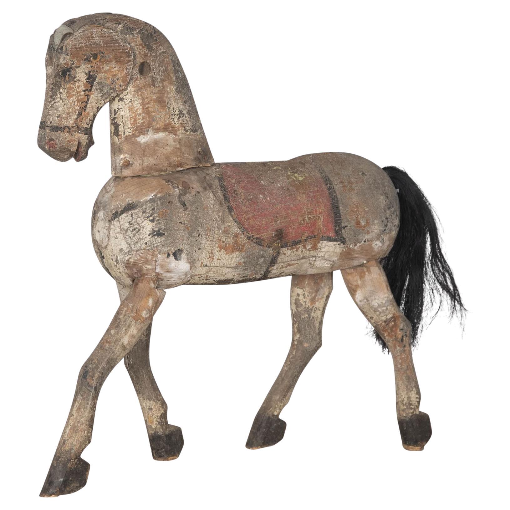 19th Century Wooden Horse For Sale