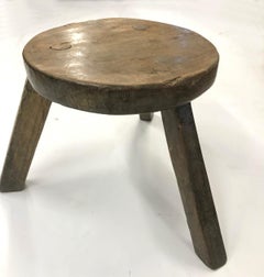 19th Century Wooden Milking Stool