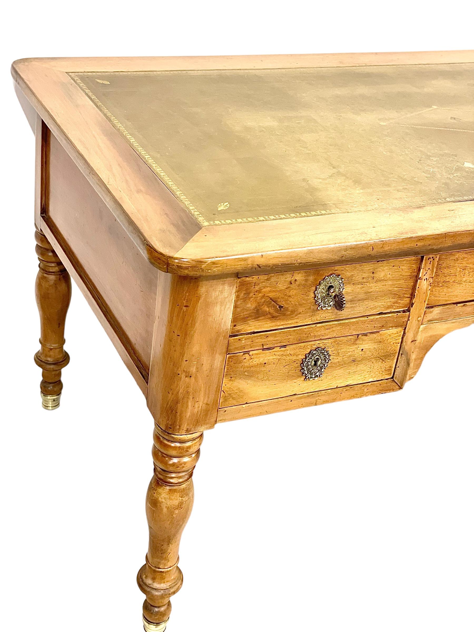 19th Century Wooden Partners' Desk For Sale 4