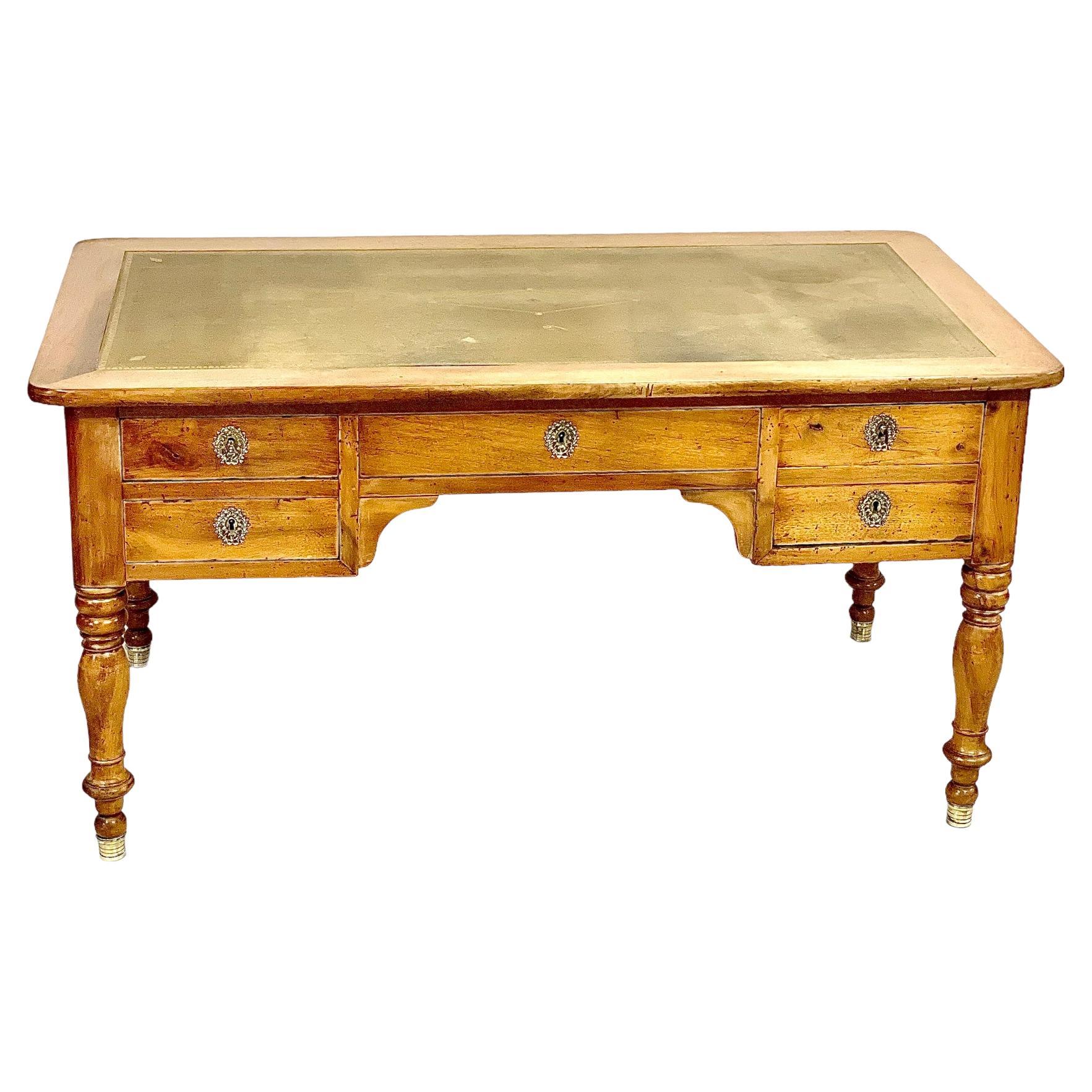 19th Century Wooden Partners' Desk For Sale