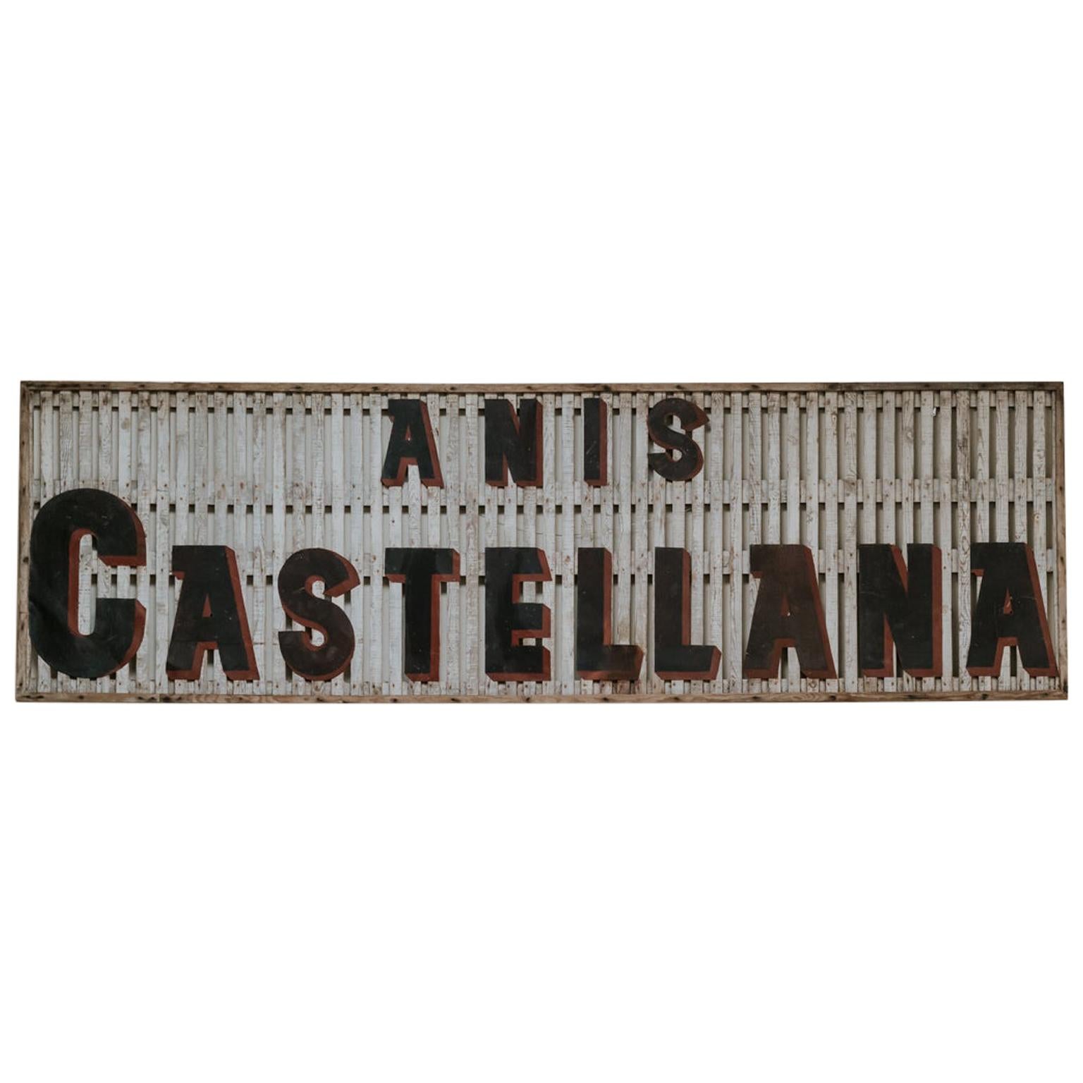 19th Century Wooden Publicty Sign
