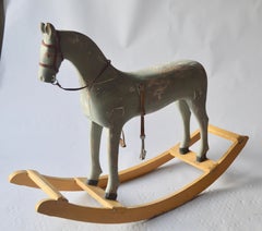 19th Century Wooden Rocking Horse