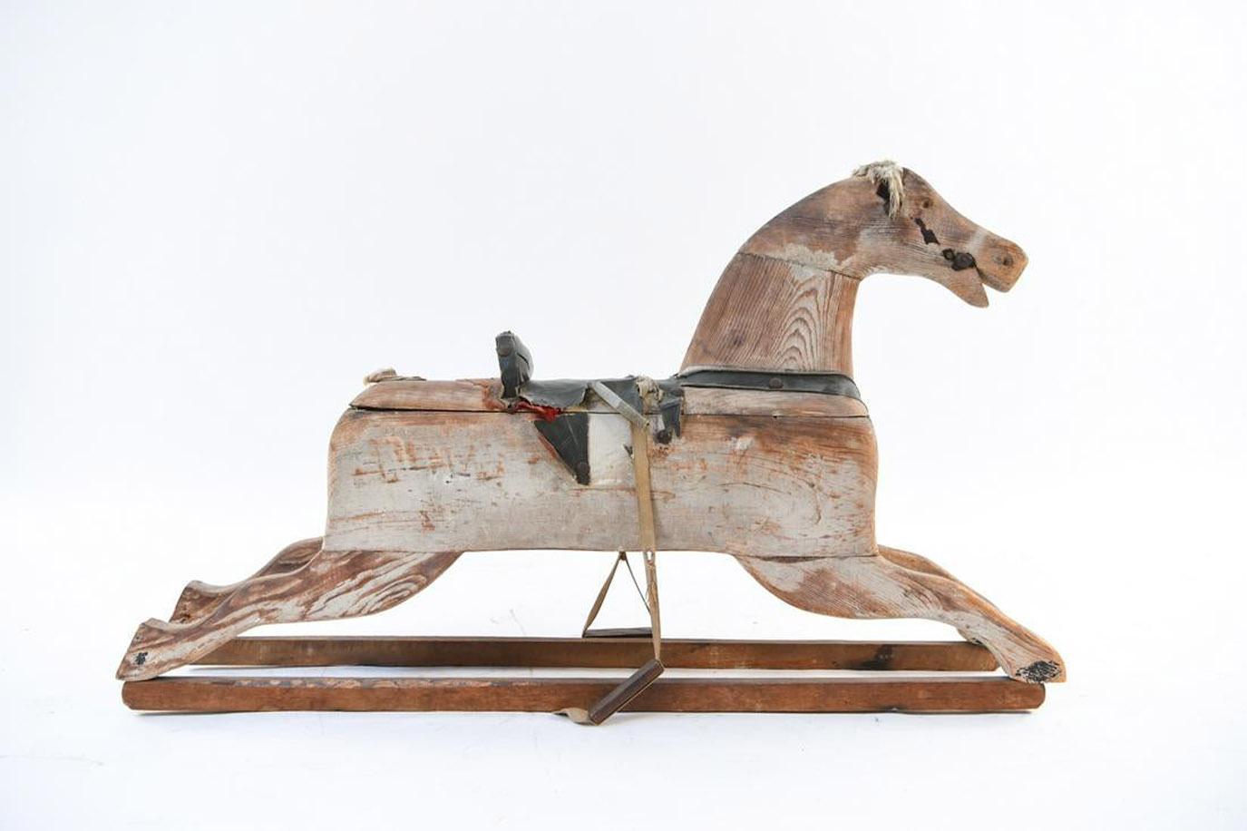 antique wooden horse