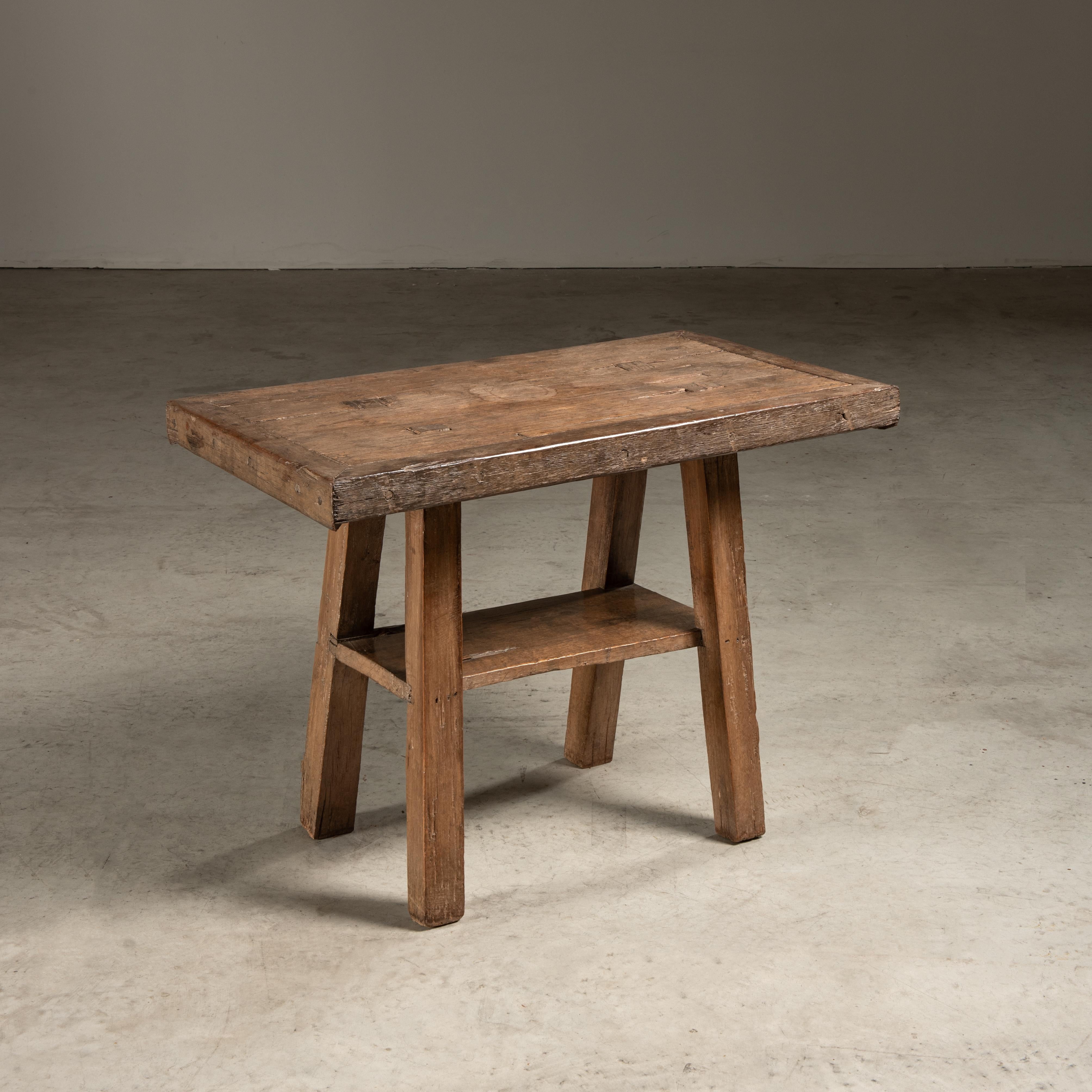 This 19th-century Brazilian side table is a remarkable find, not only for its age but for the exceptional condition that suggests a cherished history and preservation. The table exemplifies vernacular design - the art of everyday, traditional