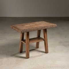 19th Century Wooden Side Table, Brazilian Vernacular Design