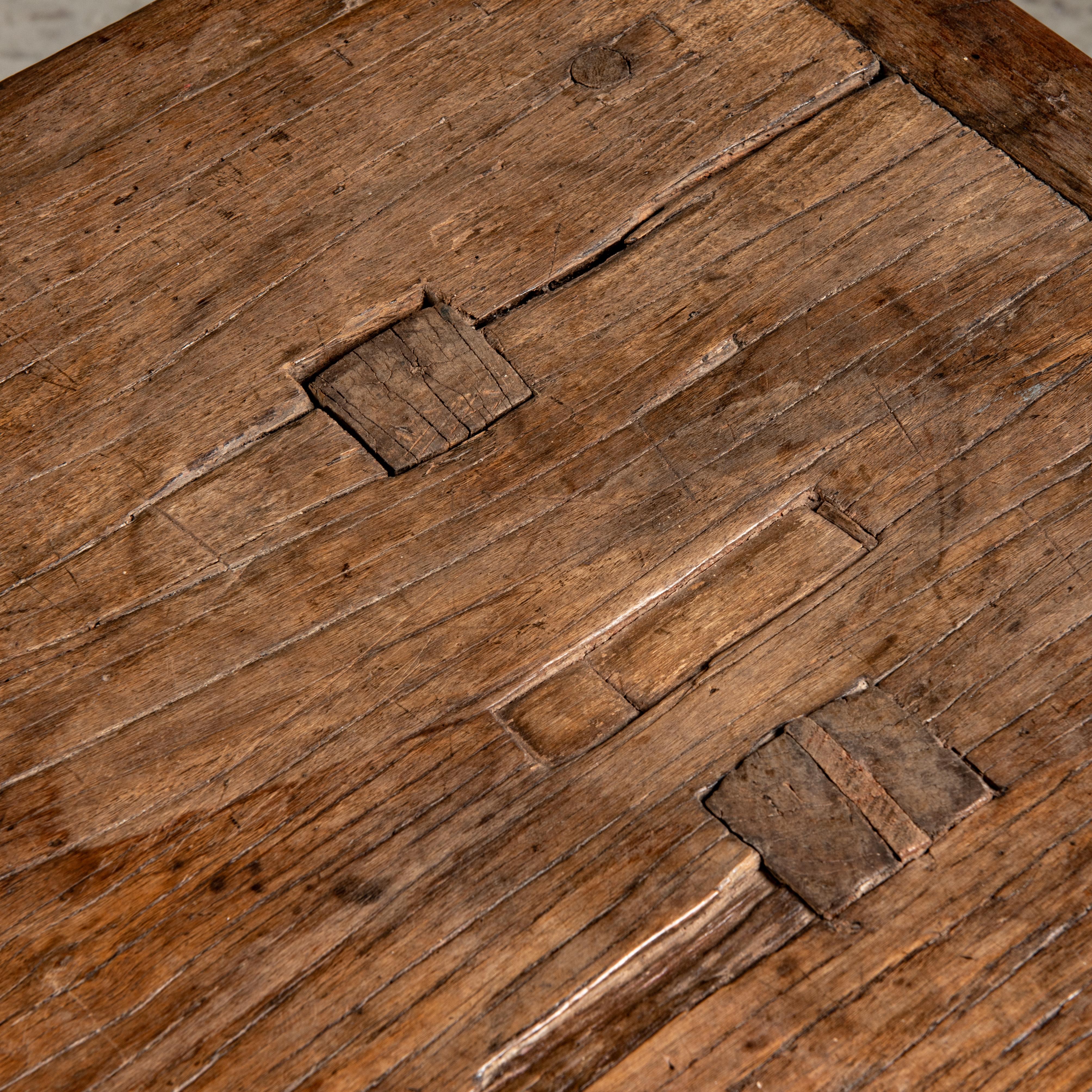 Mid-Century Modern 19th Century Wooden Side Table, Brazilian Vernacular Design  For Sale