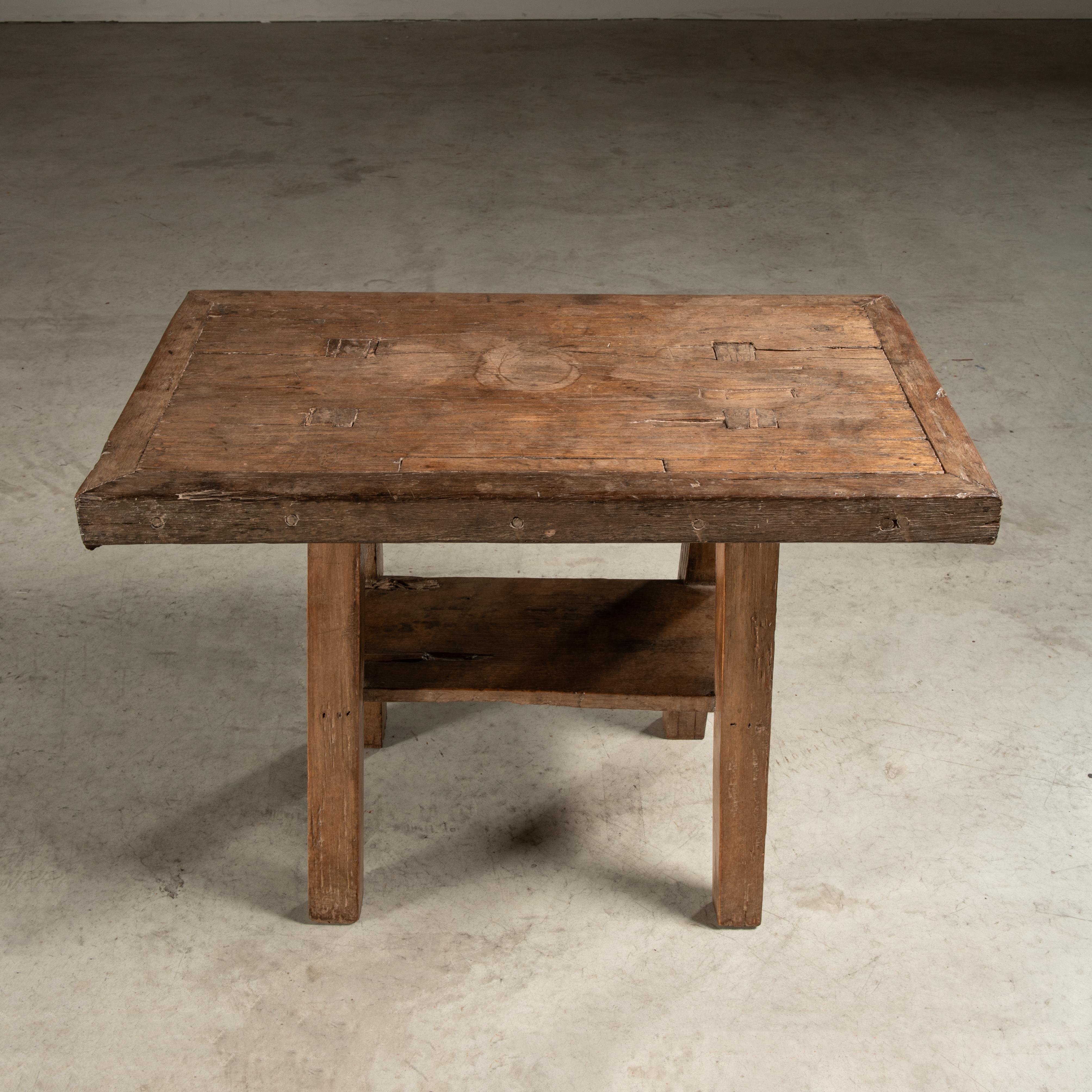 19th Century Wooden Side Table, Brazilian Vernacular Design  For Sale 1