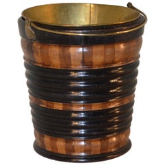 19th Century Wooden Strapped Bucket