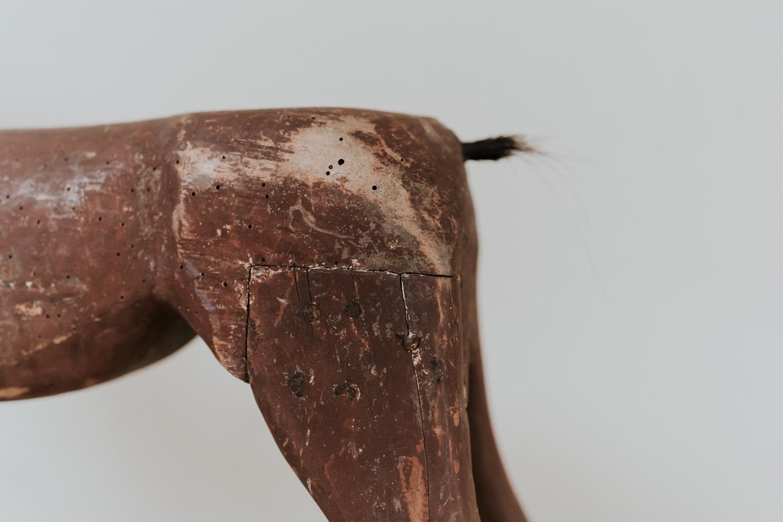 Swedish 19th Century Wooden Toy Horse