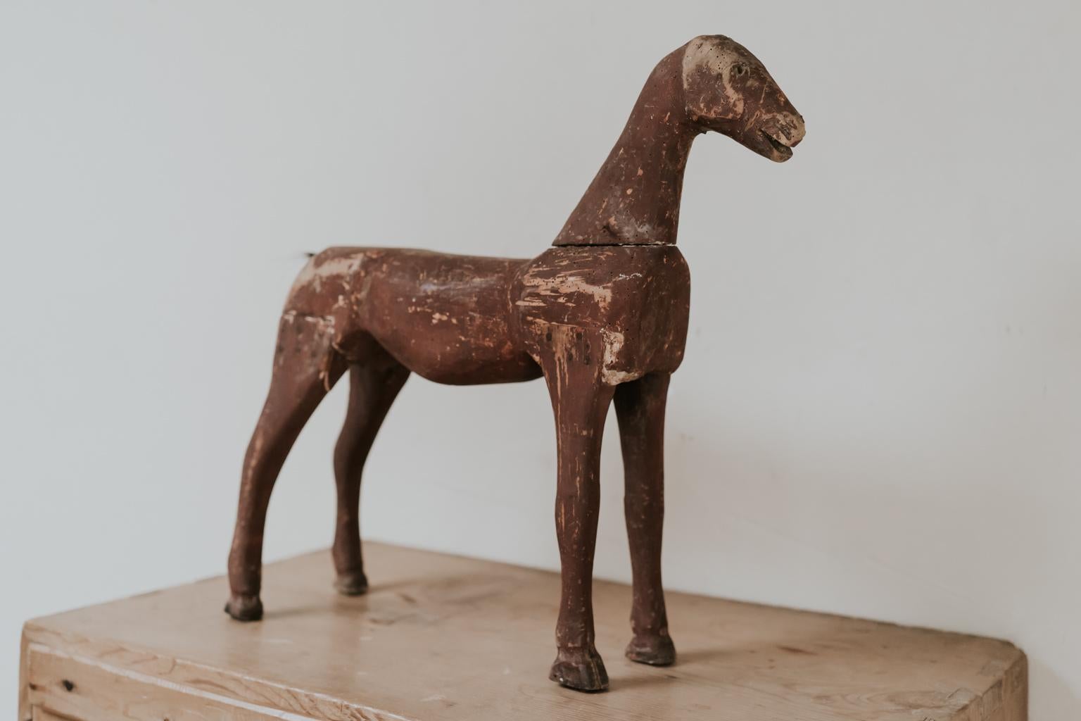 Pine 19th Century Wooden Toy Horse