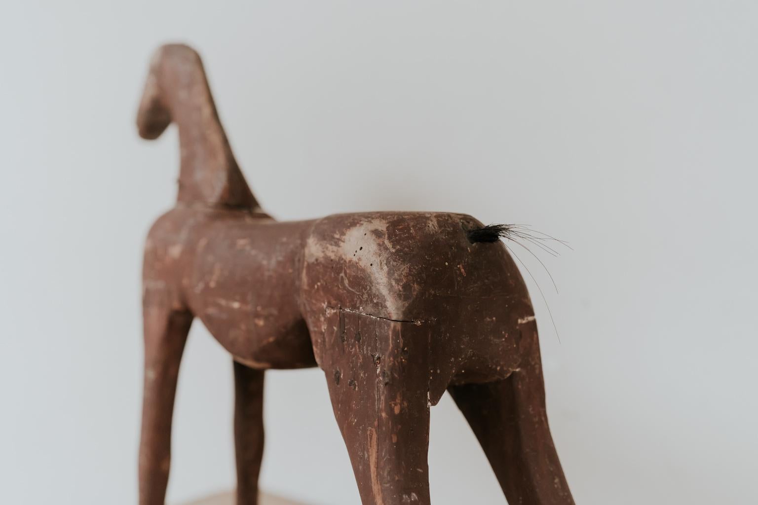 19th Century Wooden Toy Horse 1