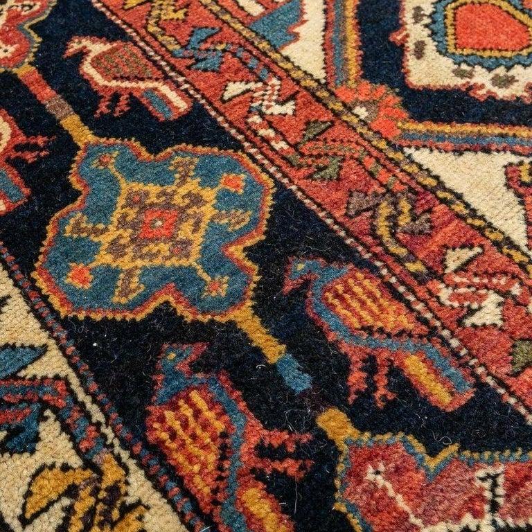 19th Century Wool Classical Rug Central Diamond Medallion Design For Sale 2