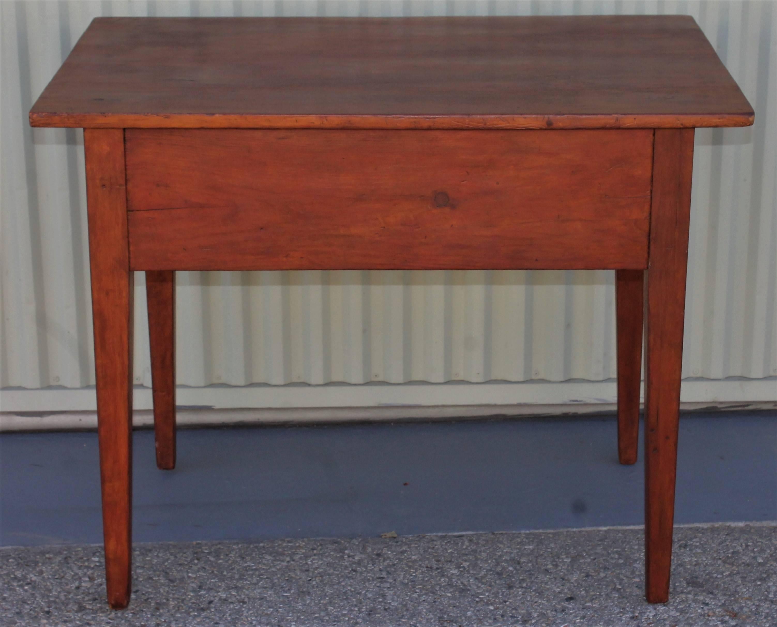 19th Century Work Table with Original Red Painted Wash 1