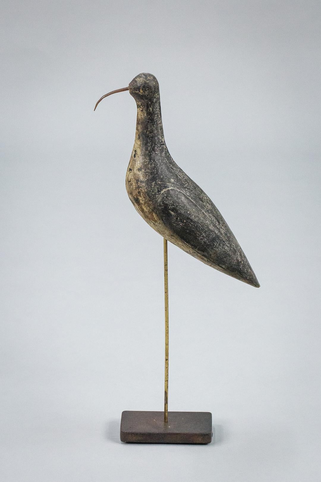 French 19th Century Working Shorebird Decoy For Sale