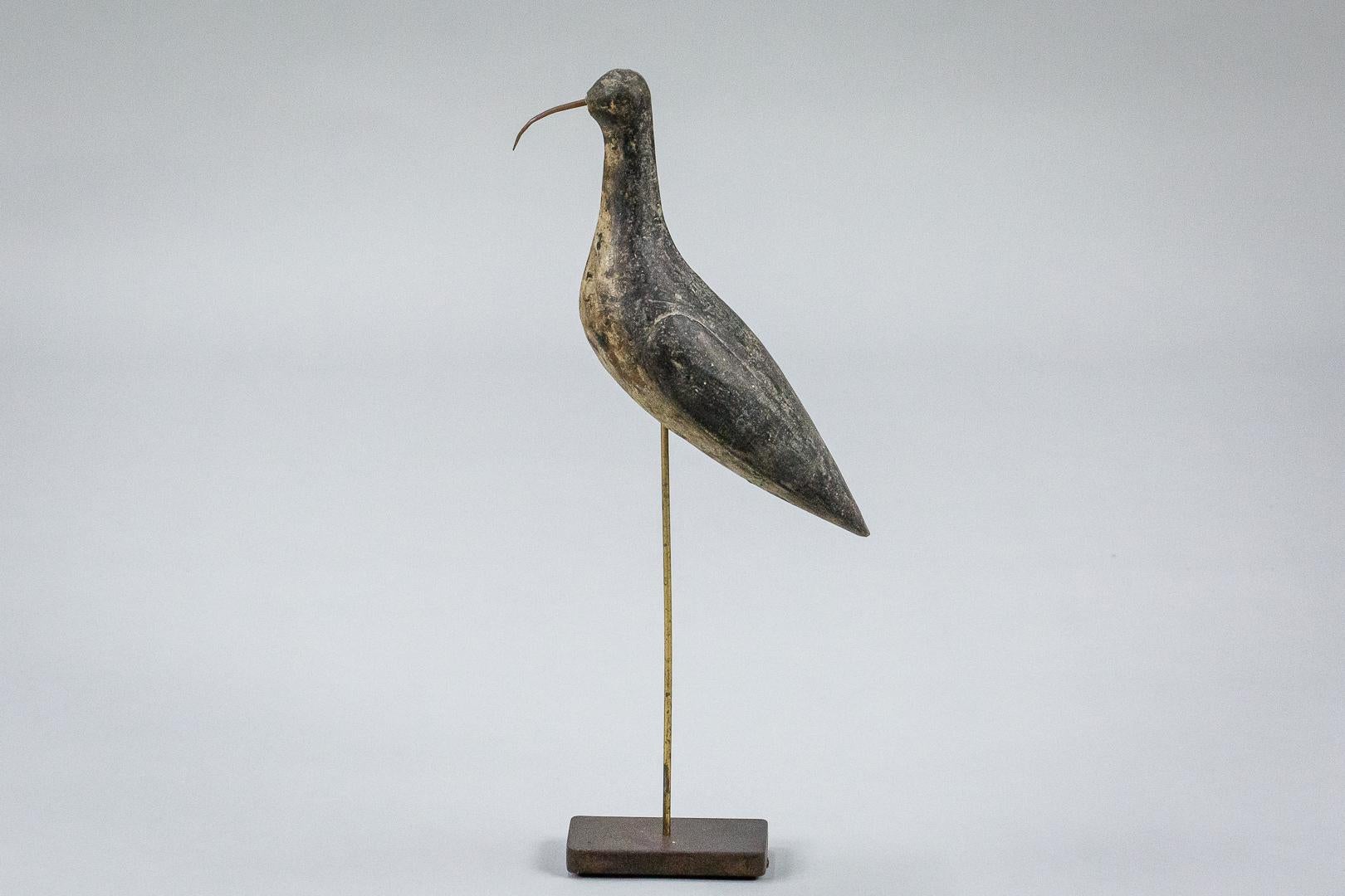 19th Century Working Shorebird Decoy In Fair Condition For Sale In Pease pottage, West Sussex