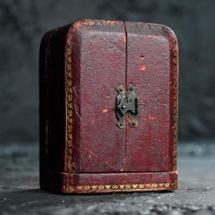 19th Century Working Travelling Spelter Encased Clock