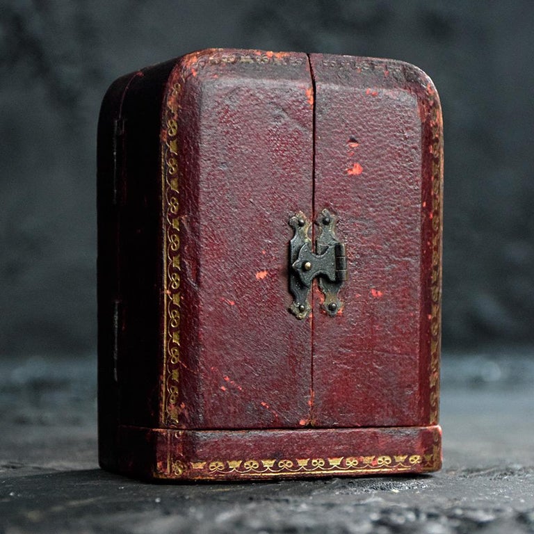 19th Century Working Travelling Spelter Encased Clock at 1stDibs
