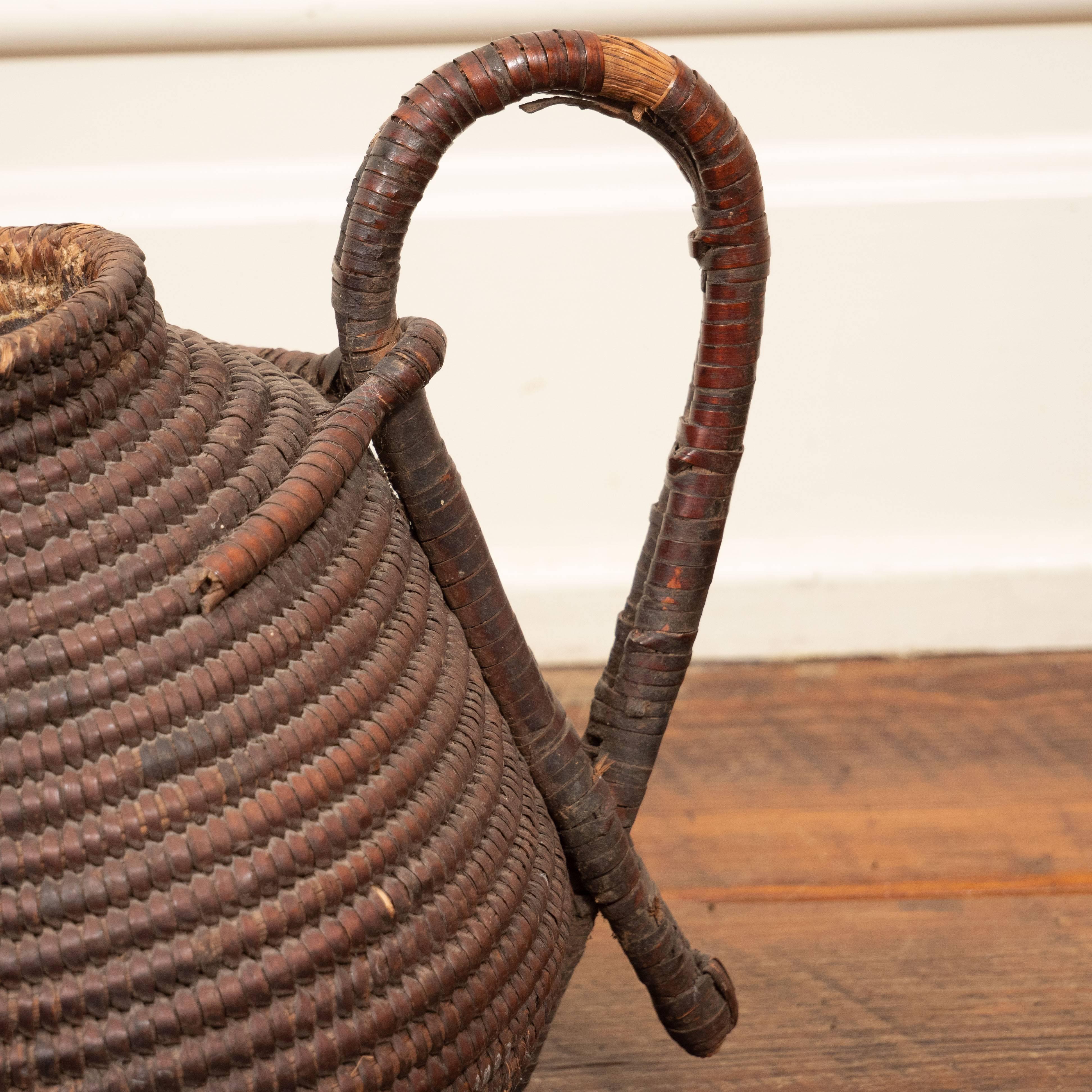 19th Century Woven Tea Basket, probably African In Good Condition In Southampton, NY