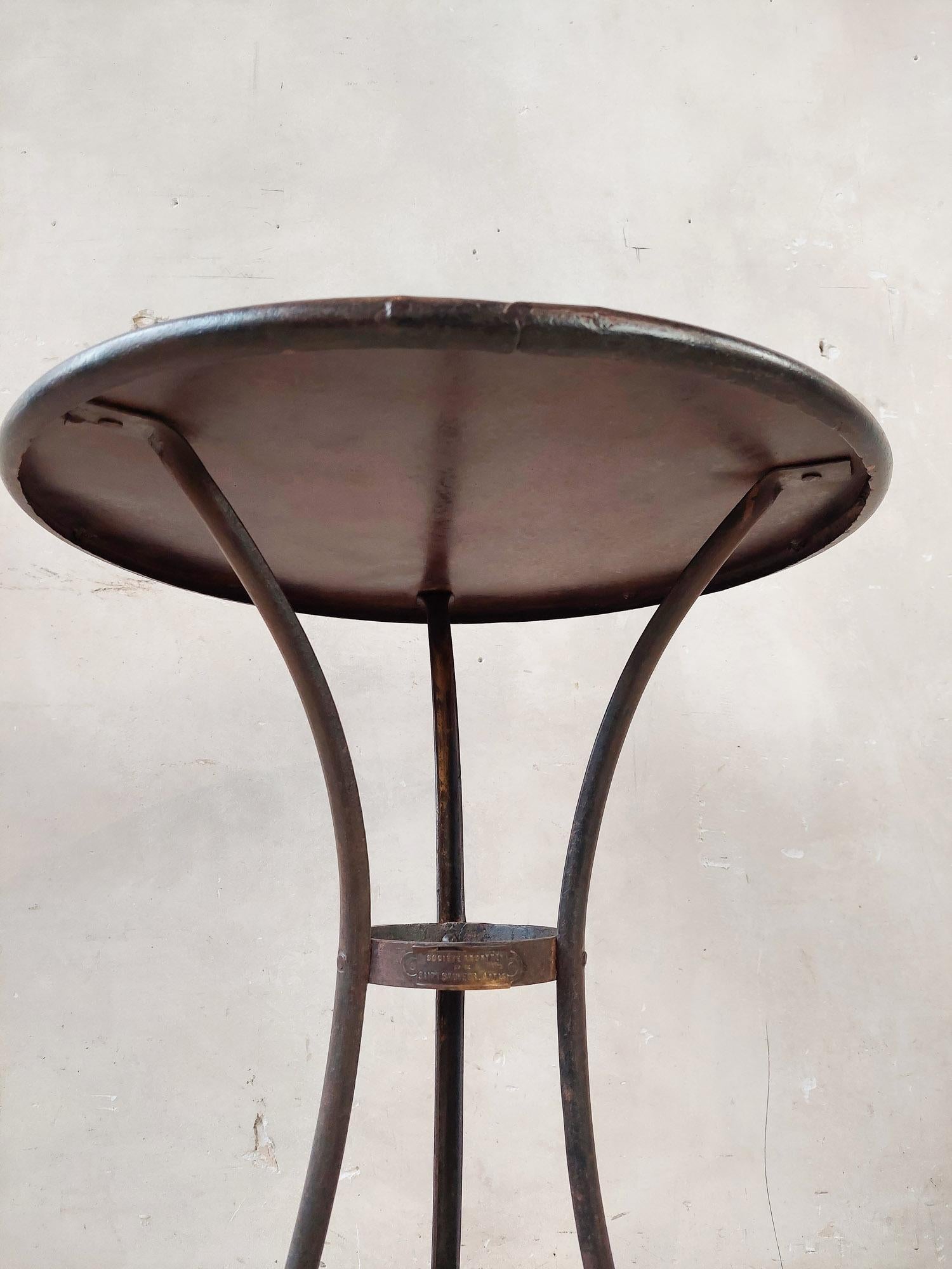 19th Century Wrough and Cast Iron Table from Arras 11