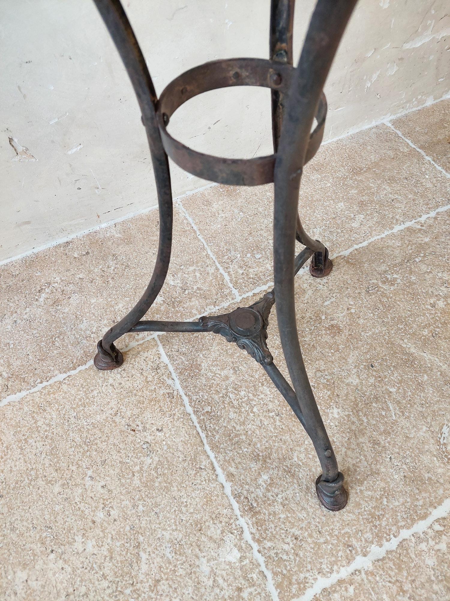 19th Century Wrough and Cast Iron Table from Arras 13