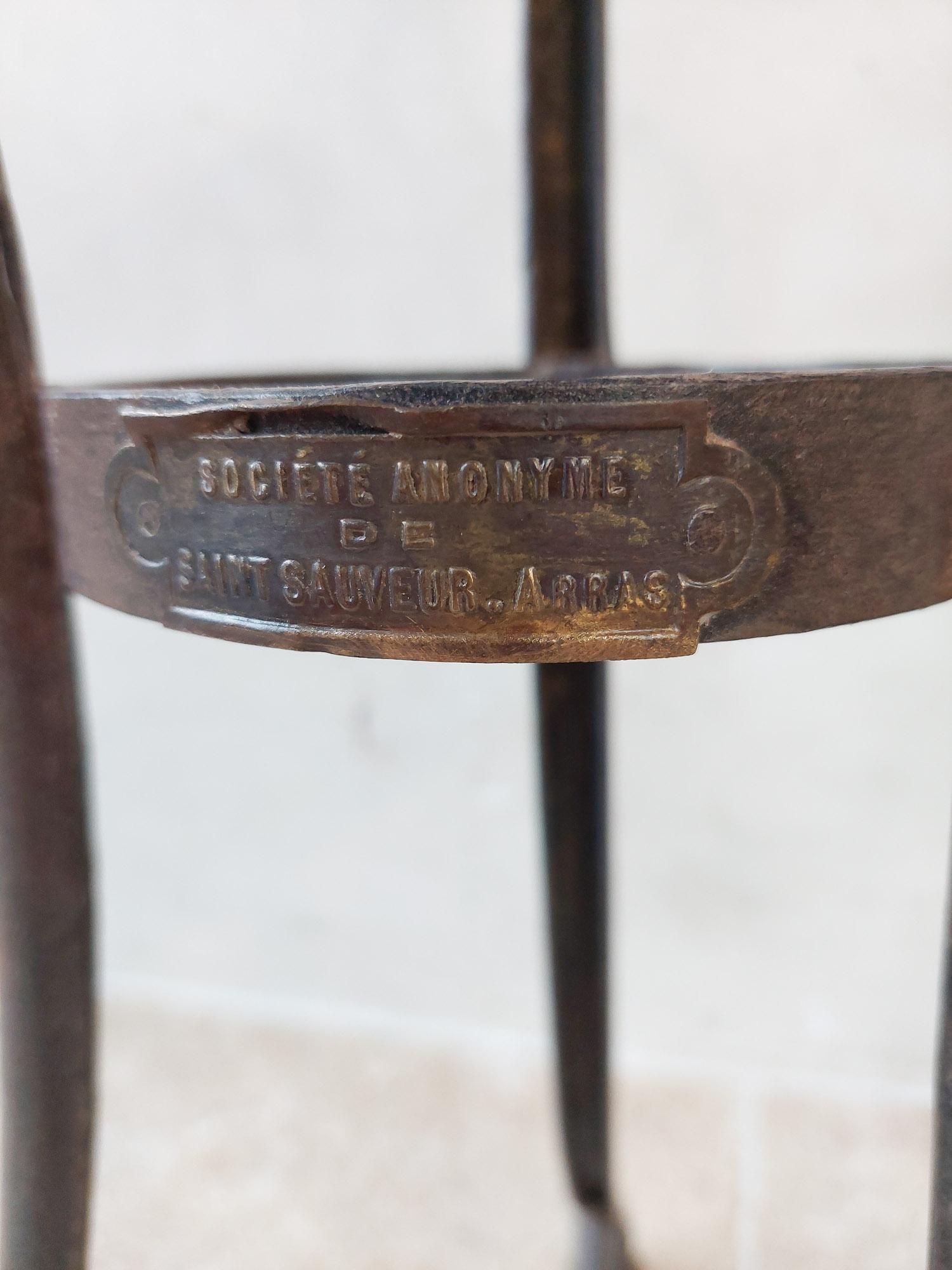 19th Century Wrough and Cast Iron Table from Arras 1