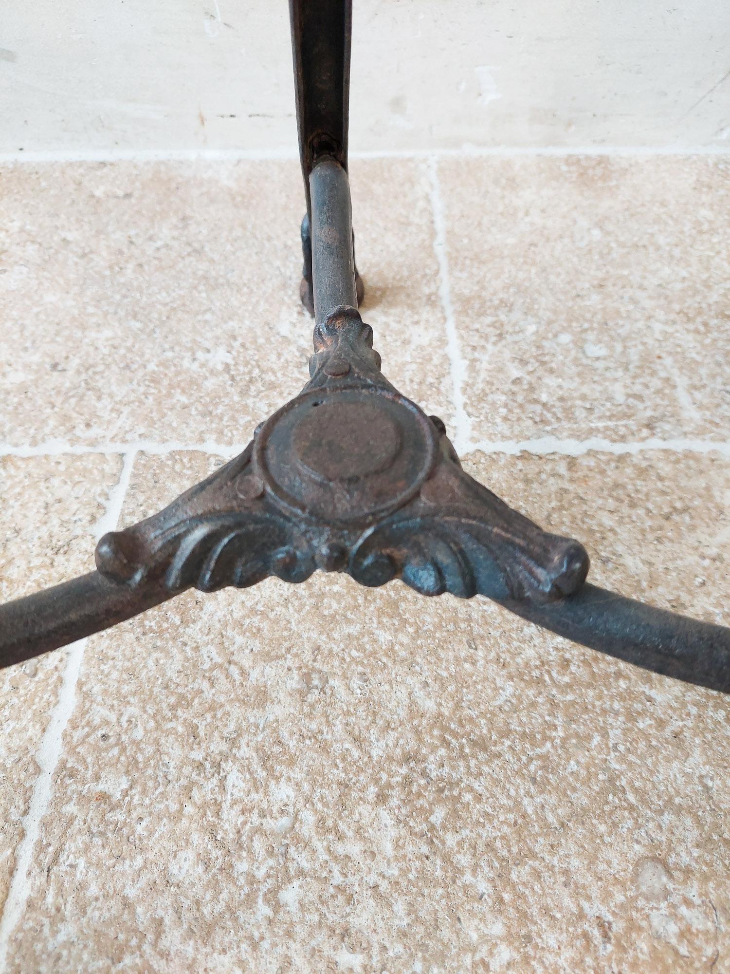19th Century Wrough and Cast Iron Table from Arras 2