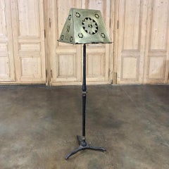 19th Century Wrought Iron and Brass Music Stand