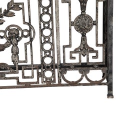 Console de balcon en fer forgé du 19e siècle