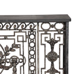Console de balcon en fer forgé du 19e siècle