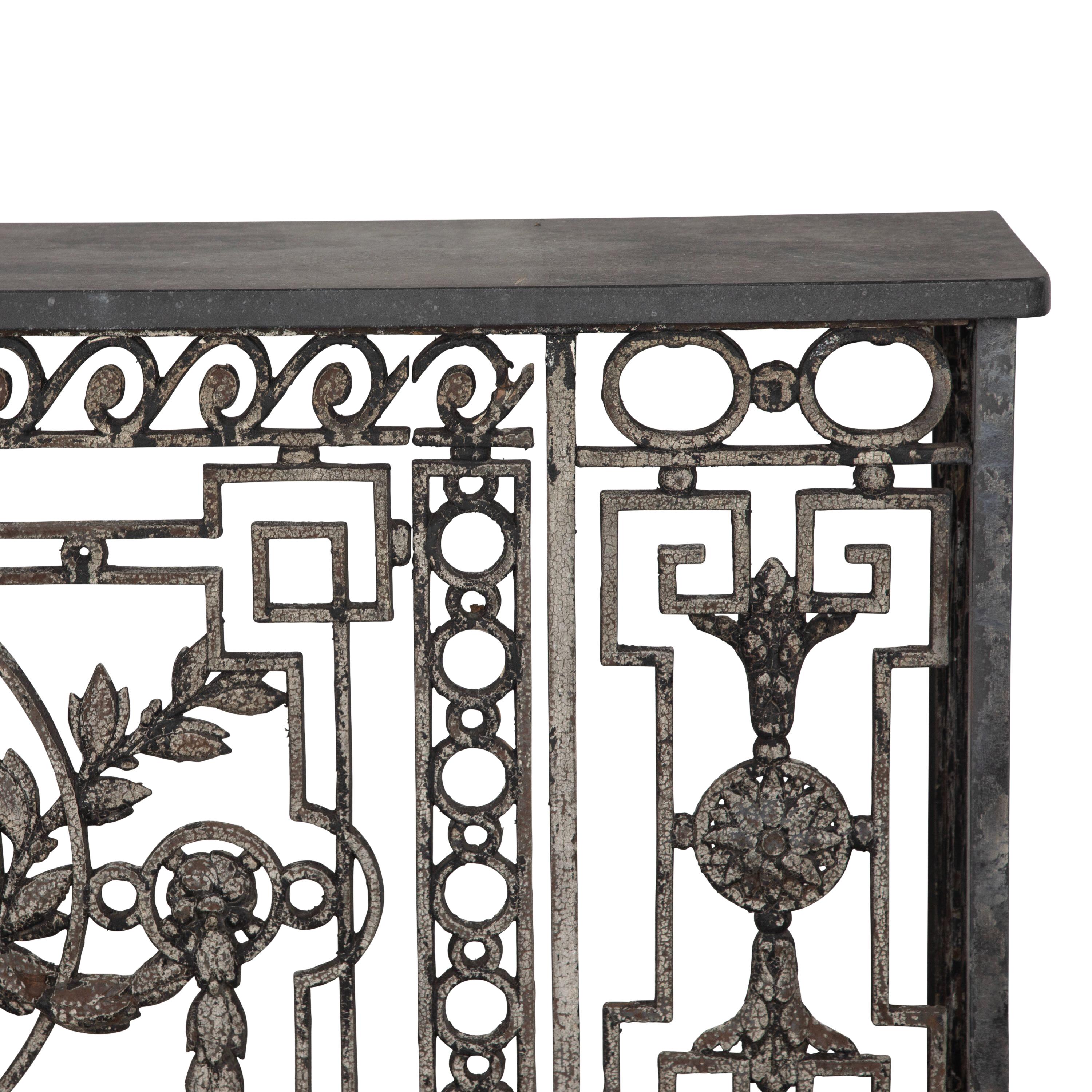 19th Century Wrought Iron Balcony Console In Good Condition In Tetbury, Gloucestershire
