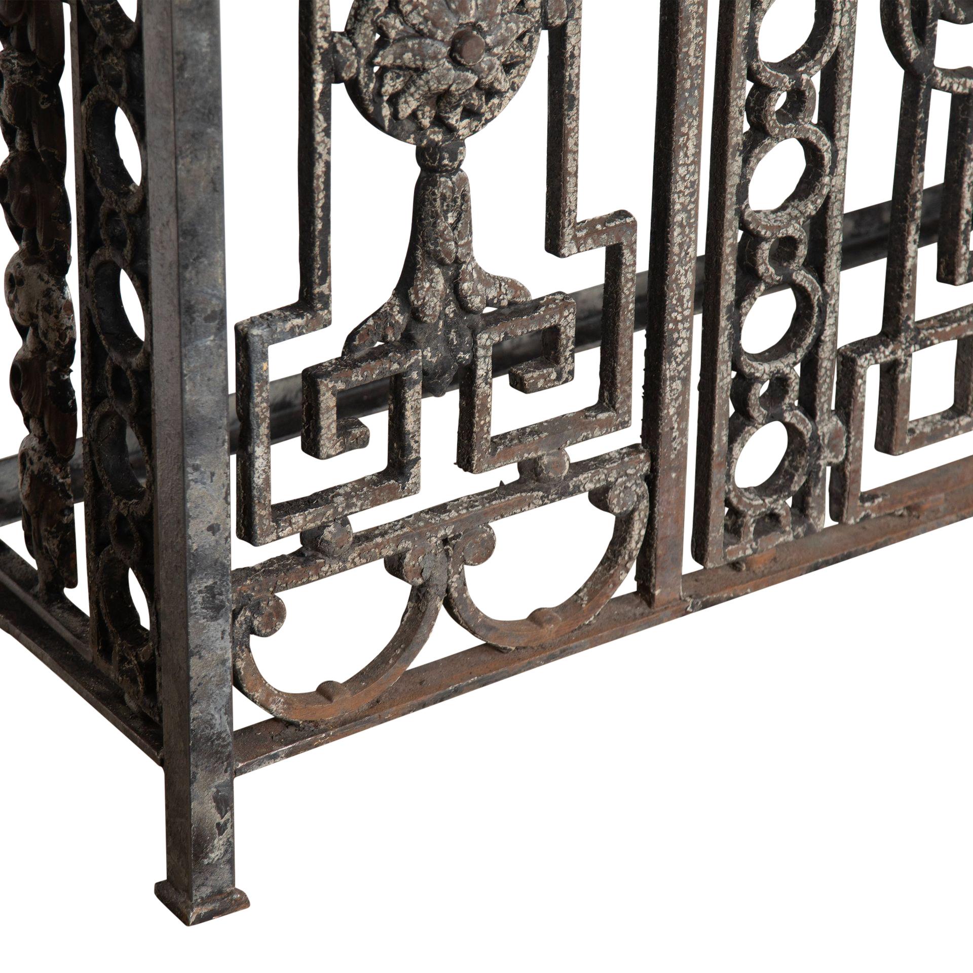 19th Century Wrought Iron Balcony Console 1