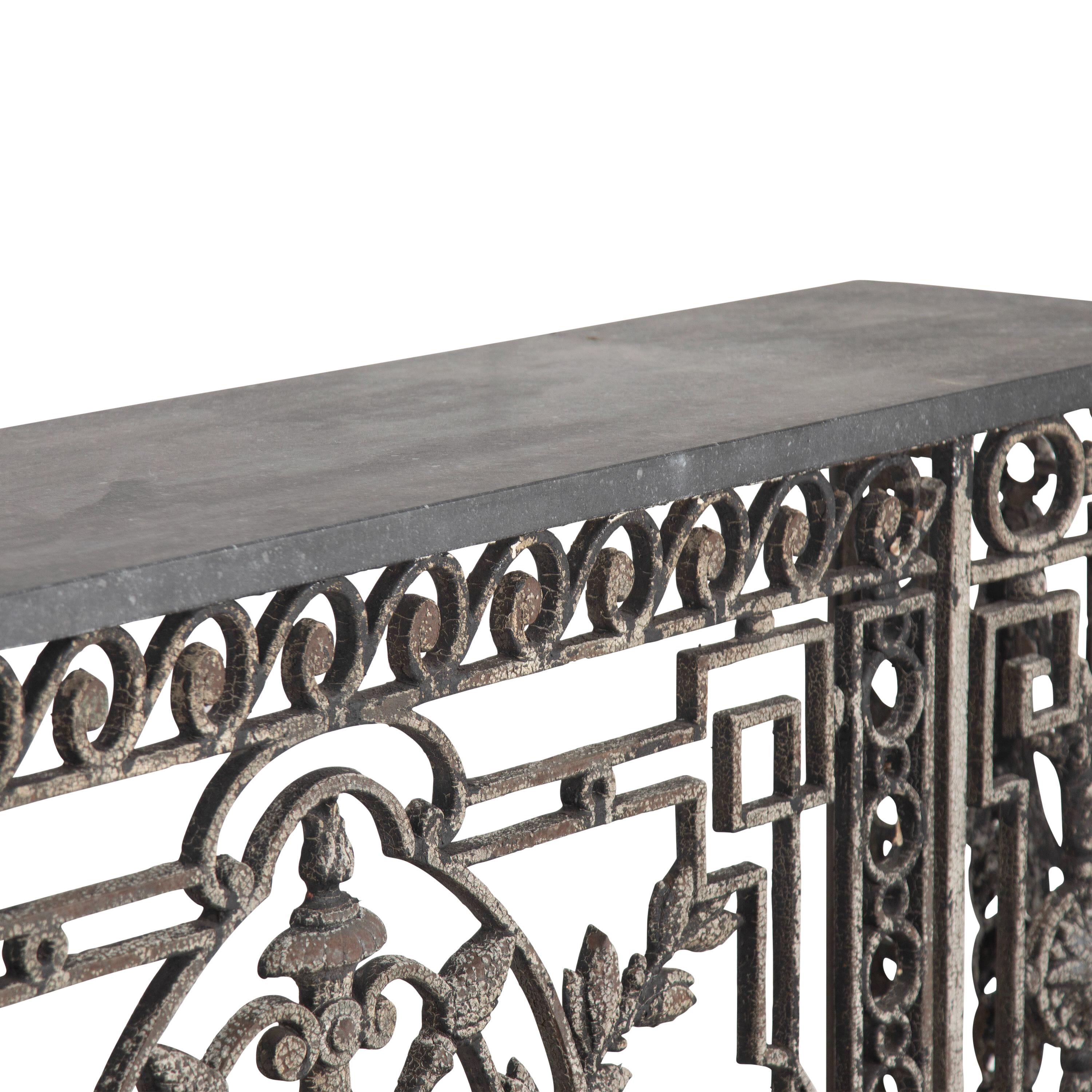 19th Century Wrought Iron Balcony Console For Sale at 1stDibs
