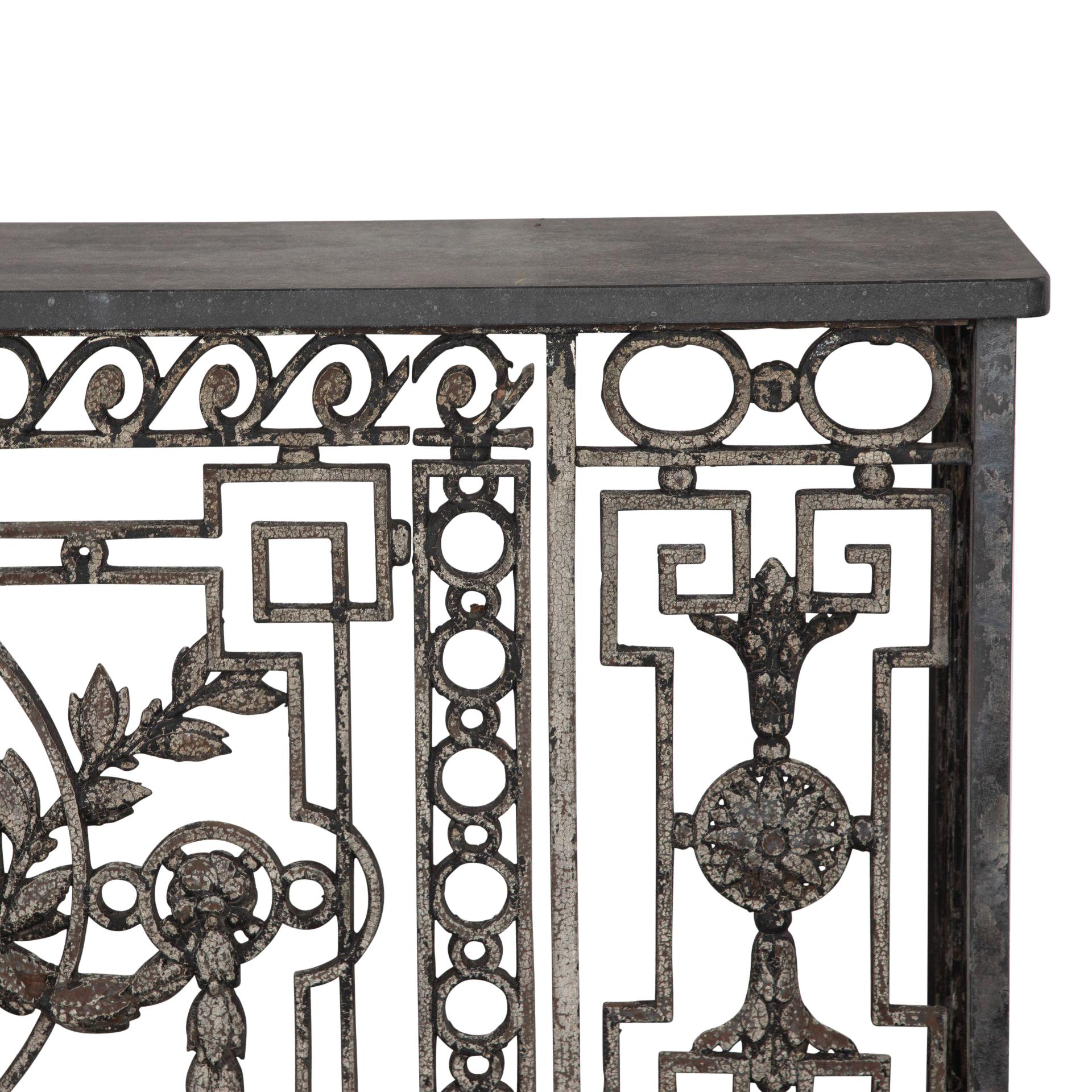 19th Century Wrought Iron Balcony Console 2